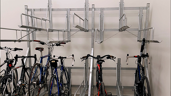 Double bike online storage